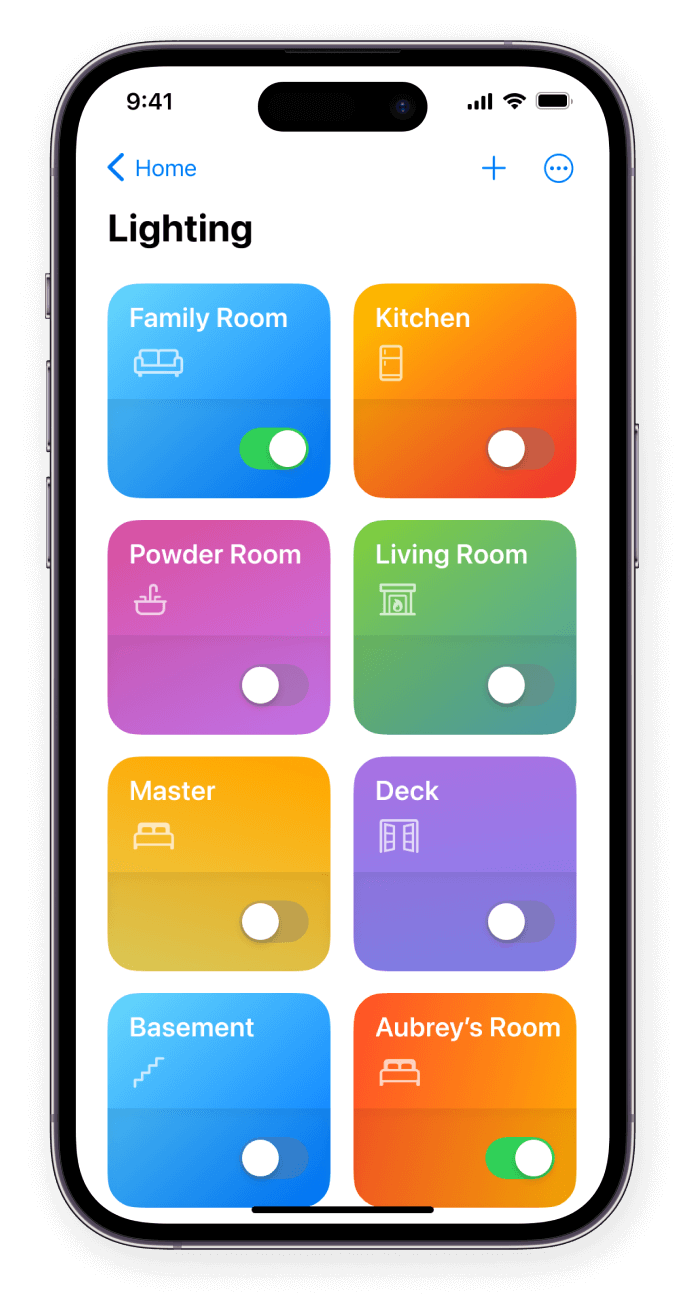 iOS lighting