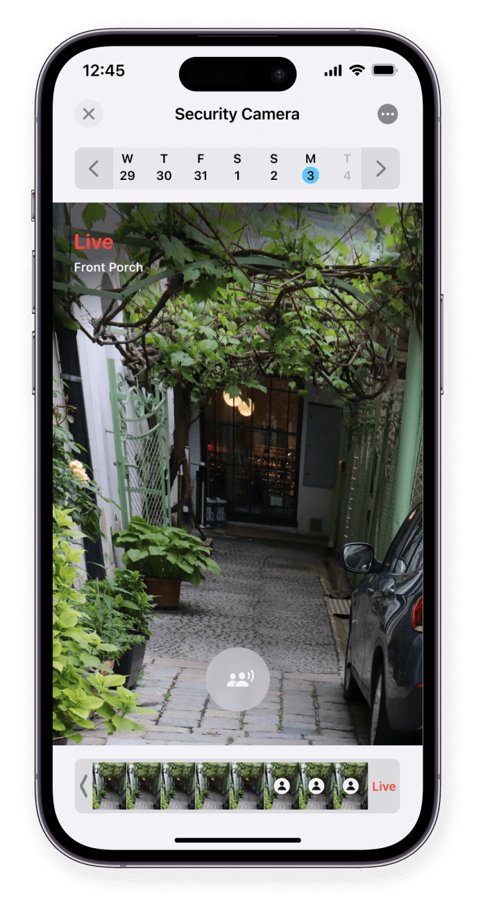 iOS security camera