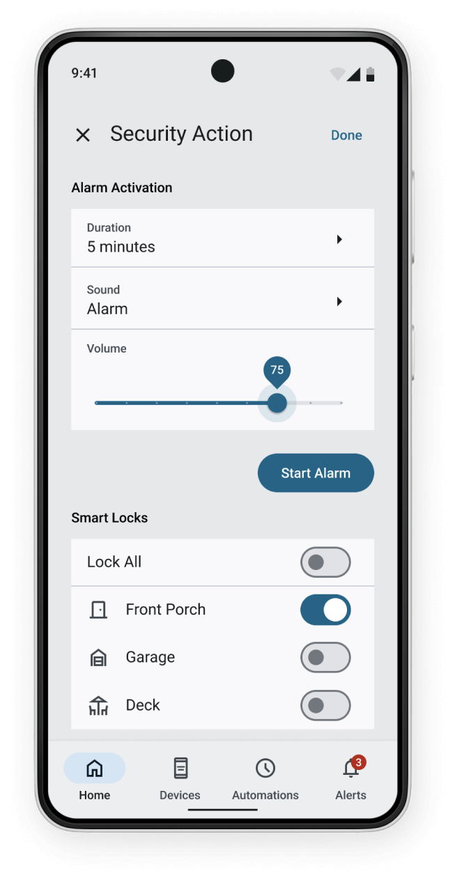Android set alarm