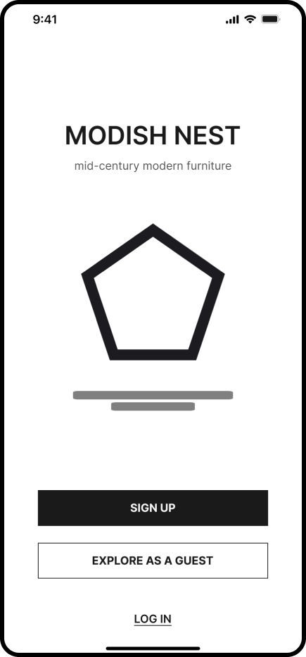 midfi wireframe one