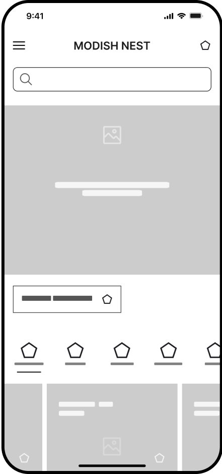 user testing wireframe three