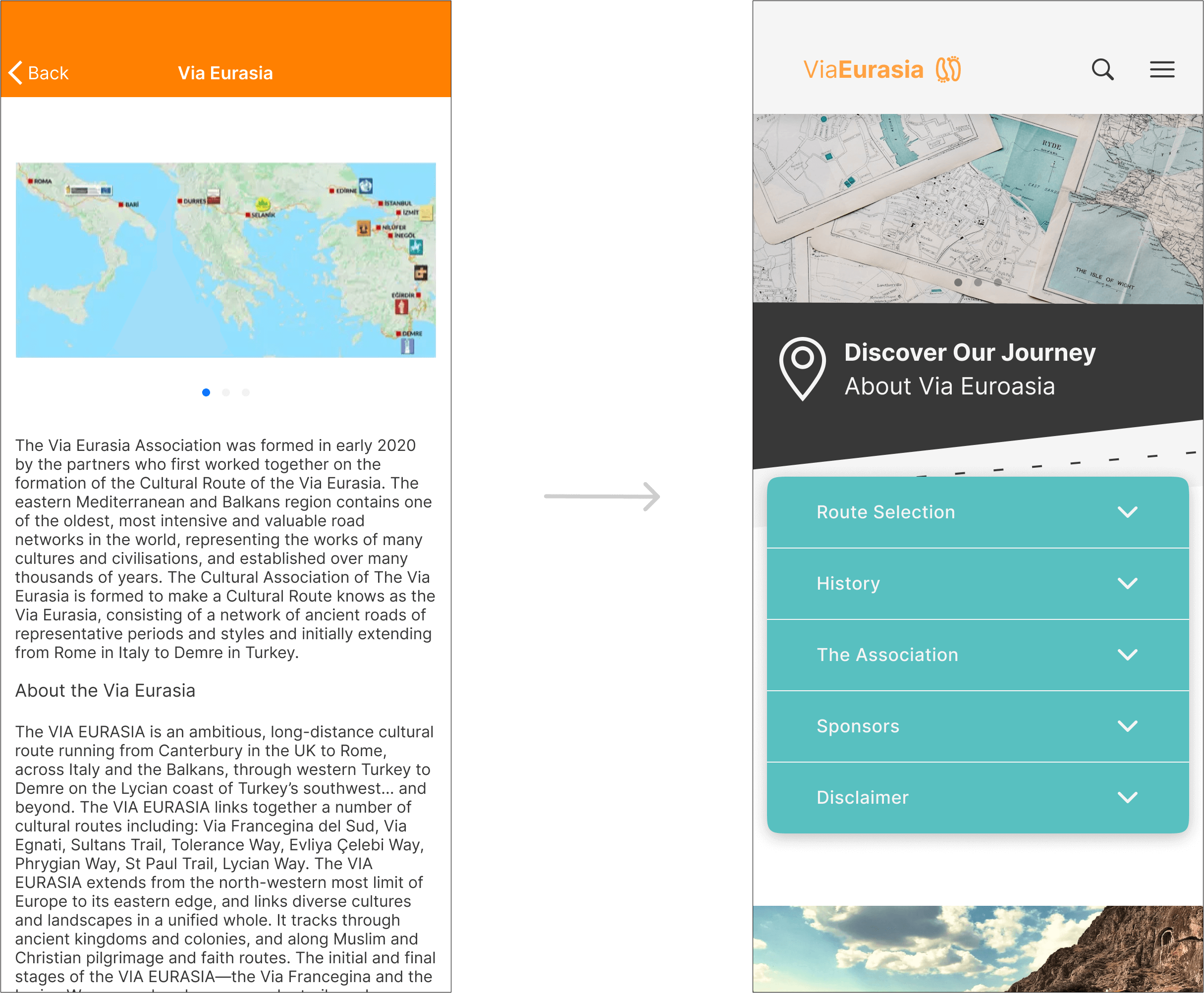 route screen